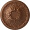 Ekena Millwork Tristan Ceiling Medallion (Fits Canopies up to 5 1/2"), Hand-Painted Polished Copper, 26"OD x 3"P CM26TNPOS - alternate 1